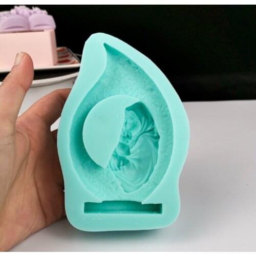 Epoxy Resin Mold Catholic Holy Family Silicone Mould DIY Craft Polymer Clay Tool F3MD