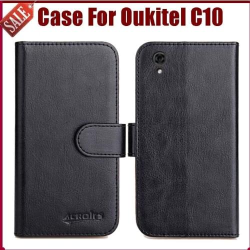 Hot Sale! Oukitel C10 Case New Arrival 6 Colors High Quality Flip Leather Protective Cover For Oukitel C10 Case Phone Bag