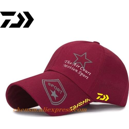 Daiwa Hat Fishing Hat Bucket Breathable Summer Baseball Cap Fishing Clothes Sun Hats Sport Fishing Cap Clothing Men Hiking Hat