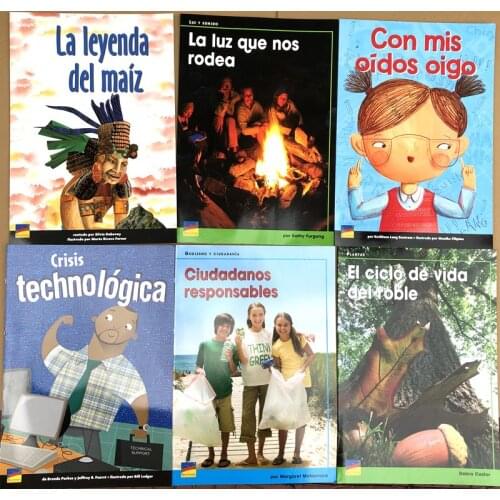 6 Books Child Kids Spanish Book Carhildhood Education Enlightenment Knowledge Life Story Learning Reading Book Age 8 up