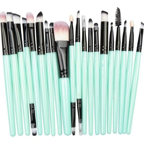 20pcs Concealer Makeup Brushes Plastic High Quantity Long Handle Makeup Brush Kit