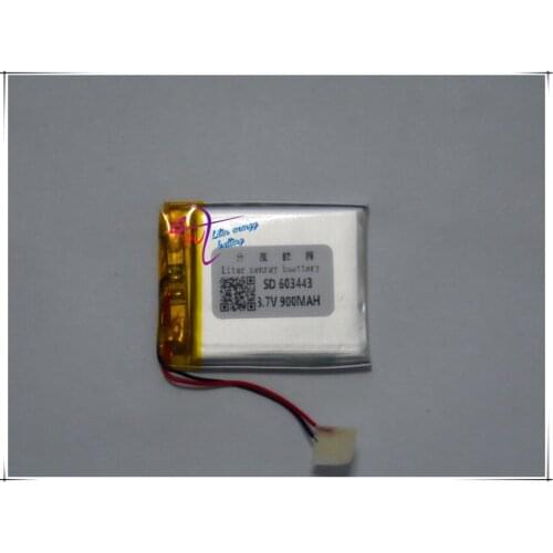 Supply 063443GPS battery lithium polymer lithium electronic positioning tracker dog lithium battery 900mah