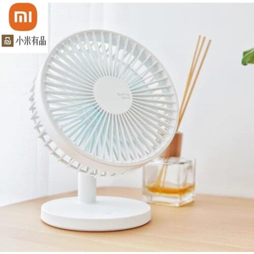 Xiaomi youpin simple office desktop cooling fan 3 speed USB charging office desktop silent fan