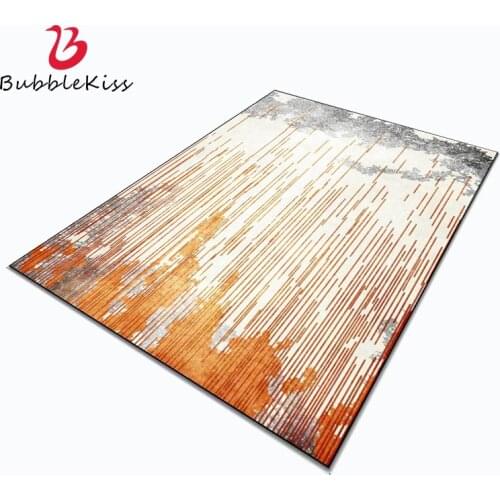 Bubble Kiss Modern Living Room Carpet Nordic Abstract Gradient Style Orange Pattern Rugs For Bedroom Decor Rug Non-Slip Carpet