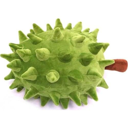 Creati 23CM/40CM Fruit Durian Plush Toy Doll Simulation Fruit Toy Pillow Kids Toys Sofa Decorations Holiday Gifts