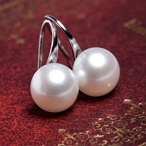 Fashion Pearls Stud Earrings for Women Gifts Silver Color Gold Earring Bride Hanging Danging Female Cheap Jewellery Ali express