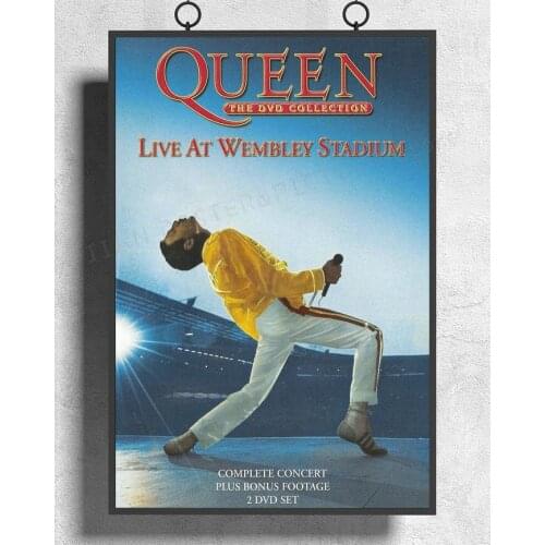 H526 Silk Poster Home Decoration Live at Wembley '86 Queen Album Wall Art Christmas Gift