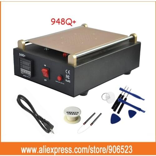 UYUE 948Q+ Built-in Vacuum Pump Mobile phone LCD Screen Separator Machine Max 11 inches Lens Glass Repair + 100m Cutting Wire