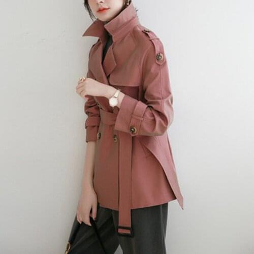 2020 Autumn and winter new style windbreaker woman, Short section small jacket, medium and Long Section Female Korea Edition Win