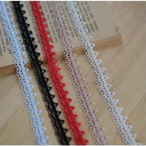 5 Meters Embroidered Net Home DIY Applique Ribbon Sewing Craft High Quality 1.2cm Width Flower Lace Trim