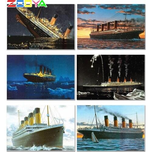 ZOOYA DIY 5D Diamond Painting Titanic Painting With Diamond Titanic Diamond Embroidery Titanic Cross Stitch Home Decor Er069