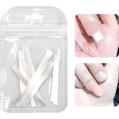 1 Bag Nail Glass Fiber Extension Fiber False Nail Tips Salon Manicure Extension Liquid Fiberglass Tools Nail Forms Accessories