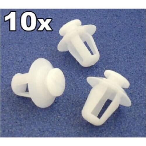 10x For Peugeot Plastic Trim clips for Exterior Door Moulding Bumpstrips & Trims