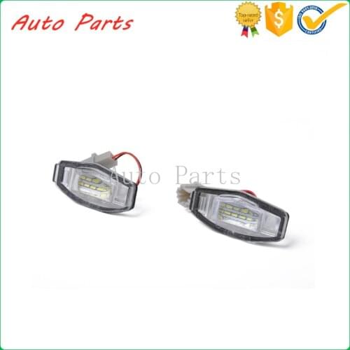 2PCS LED License Plate Light 34101S60013 34100S60013 34101S5AA01 for Honda CRV Fit Jazz Crosstour Odyssey