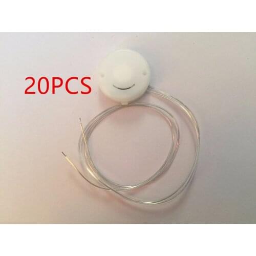 20PCS white Wire Lead 2x3V CR2032 Coin Cell Button Battery Holder Case