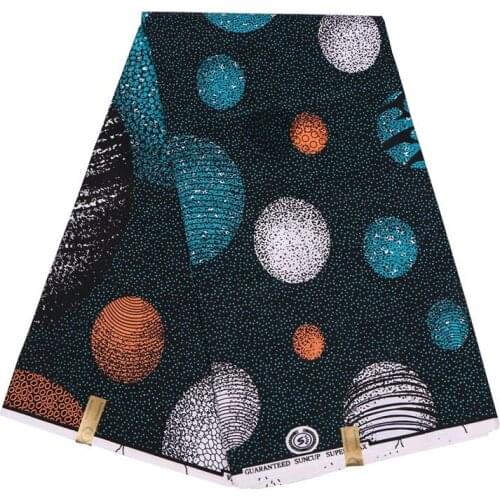 2019 Wonderful Pretty Pattern Print 100% Polyester High Quality Best African Veritable Guaranteed Real Wax Fabric 6 Yards