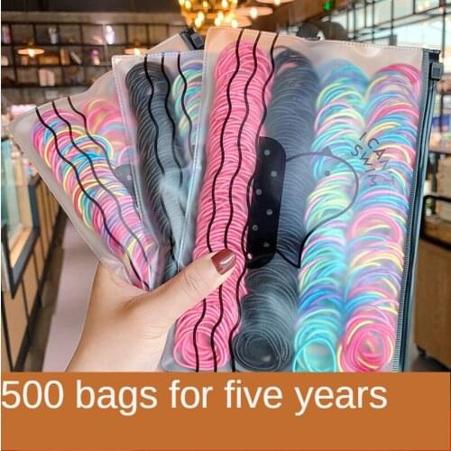 500 stylish and cute ponytail hair rope hair band rubber band high elastic hair tie hair accessories hair accessories B23