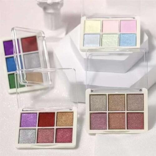 6 color Gold Bubble Mirror Powder Metallic Nail Glitter Holographics Chrome Dust Sparkling Flakes Pigment Manicur Nail Art Decor