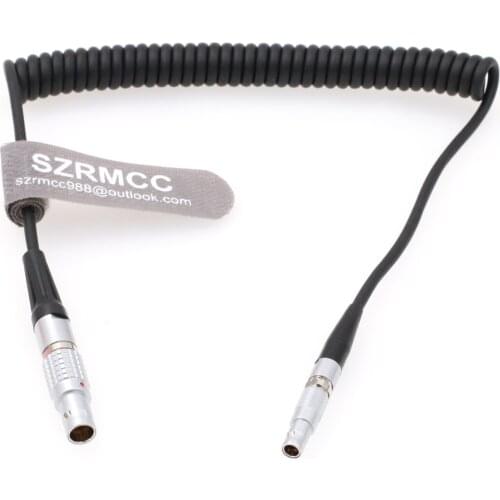 Ambient Lockit Sound Devices 0B 5 Pin to 00B 4 Pin TimeCode Input Coiled Cable for Red Epic Camera