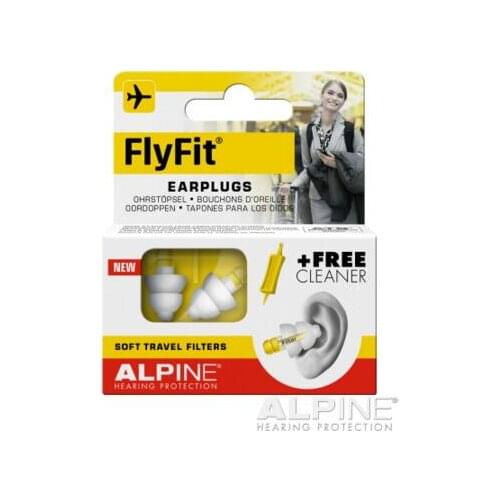 Alpine FlyFit Travel Sleeping Earplugs Anti Snore Earplugs Anti Noise Ear Plugs