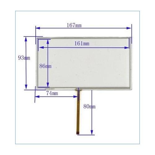 Free shipping 7 inch / 167 * 93 touch screen / 6.95 inch touch screen/TM070RDH01 / C070VW03 V0
