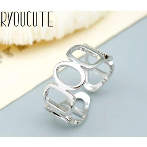 Boho New Charming Hollow Circle Finger Ring for Women Vintage Knuckle Party Rings Gothic Punk Jewelry Gifts for Girls 2021