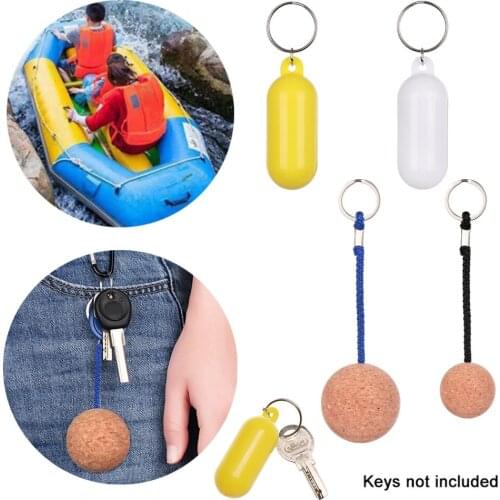 1/2pcs Kayak Floating Keyring Fender Buoyant Key Ring Marine Sailing Boat Float Canal Keychain Kayak keyring