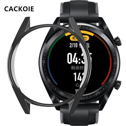 CACKOIE is suitable for Huawei Watch GT smart watch 46mm 42mm protective shell hollow TPU anti-drop plating protective shell