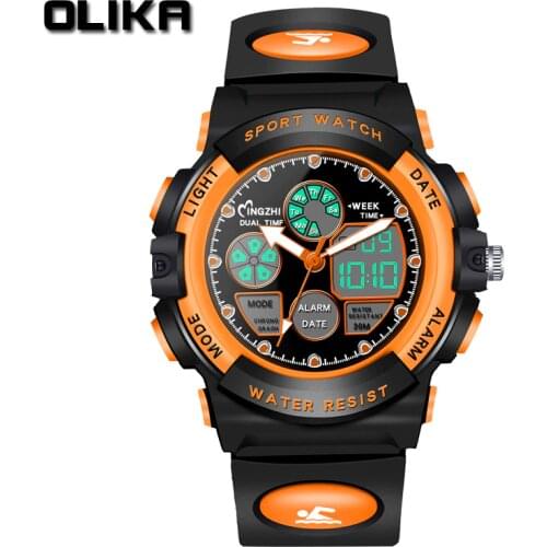 Childrens Sports Watch Luminous Chronographe Digital Watch Kids Watches Electronic LED Wrist Watch Child Clock Gift reloj