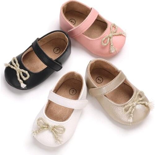 Toddler Infant Baby Girl Shoes Bow Knot Shoes Crib Shoes Newborn Pincess Shoes 0-18 Months9