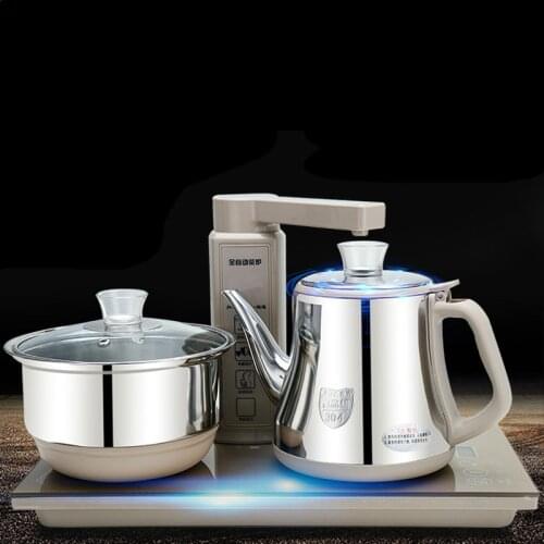 Electromagnetism tea furnace automatic upper water electric kettle pump add set three-in-one kung fu pot