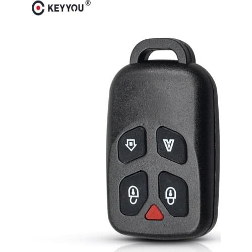 KEYYOU 10pcs/lot 5 Buttons New Replacement Remote Car Key Case for Brazil Control Positron Alarm Remote Key Shell With Key Pad