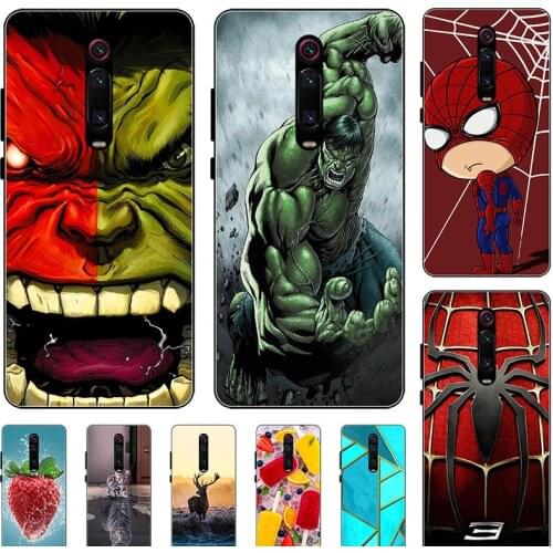 Soft Case For Xiaomi Redmi K20 Pro K20 Xiaomi Mi 9T Pro 9 T 6.39" Phone Cover Cartoon Fundas Super Hero Coque Bumper Cat Shell