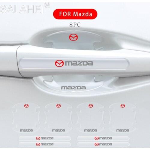 Car Door Handle Bowl Cover Stickers For Mazda 2 3 6 Demio CX3 CX-5 CX5 CX 5 CX7 CX9 MX5 Axela ATENZA 2017 2018 2019 Protection