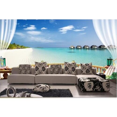 3d wallpaper custom mural non-woven 3d room wallpaper 3d ocean setting wall outside window paintings 3d wall murals wallpaper