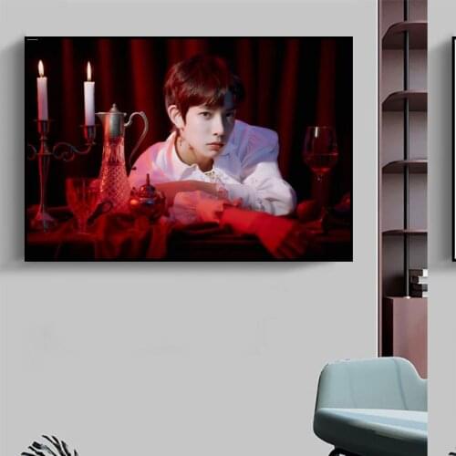 New Arrival Custom Lee Hee Seung Enhypen Poster Home Decoration Fashion Canvas Fabric Wall Poster 27X40cm30X45cm