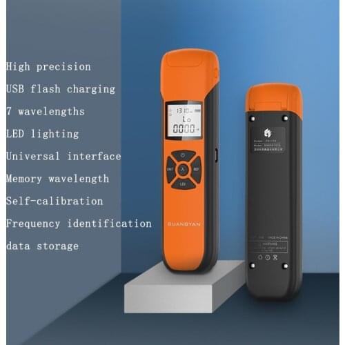 NEW OPM high precision Rechargeable ptical power meter G10 fiber optic power meter with flash light