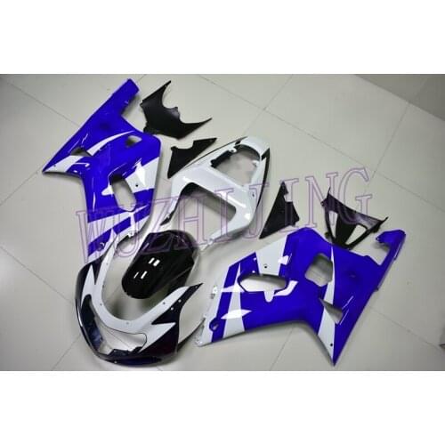 Fairing GSXR 600 750 1000 2000 Motorcycle Fairing GSX R600 R750 R1000 2003 Blue White 2000 - 2003 K1-2