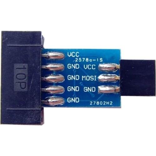 AVRISP USBASP STK500 10PIN to 6PIN Adapter Board Suitable for Arduino development board ISP interface conversion