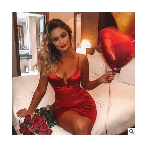 Sexy Women Sleeveless V Neck Bodycon High Slit Long Club Party Evening Dress