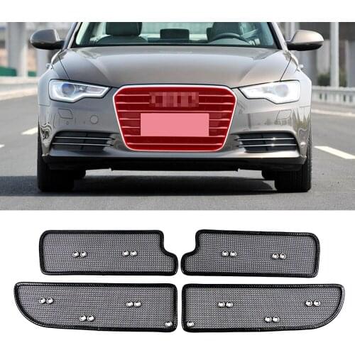 For Audi A6 C7 C8 2012-2020 Front Grille Insect Net Radiator Protective Mesh Condenser Protection Cover Anti Pest Dust Garbage