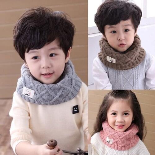 Baby Girls Scarf Autumn Winter Boys O Ring Scarf Kids Collar Bibs Children Neckerchief Scarves Baby Boy Stuff