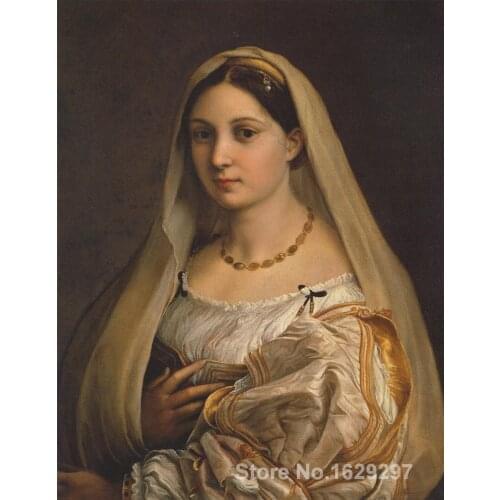Modern colorful paintings La velata by Raphael sanzio High Quality Hand painted