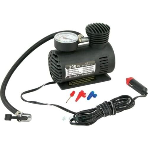 Universal 12V Electric Tire Inflator Pump Mini Air Compressor 300 PSI Car Motorcycle Inflatable Pump Car Accessories