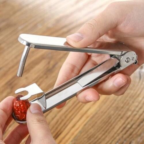 Stainless Steel Date Kernels Remover Cherry Clip Date Stone Remover Kitchen Fruits Vegetables Tools Cutter Kitchen Gadgets