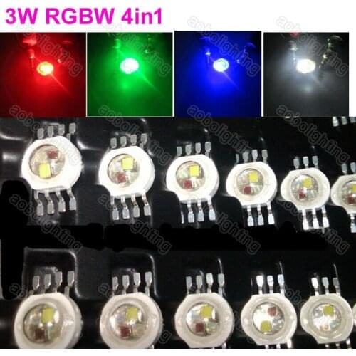 10pcs 3W RGBW 4in1 LED Par Disco DJ Stage Lights Lamp Beads dj equipment party lights led stage lights parts