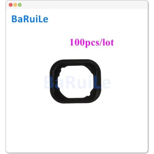 BaRuiLe 100pcs Home Button Rubber Gasket Sticker for iphone 6 6S Plus 5S Menu Holding Space Parts For iphone 7 Plus 7G
