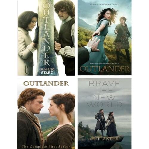 5D Diamond Embroidery Outlander Hot TV Series Show Diamond Painting Full Drill Square Flower Diamond Mosaic Rhinestones Pictures