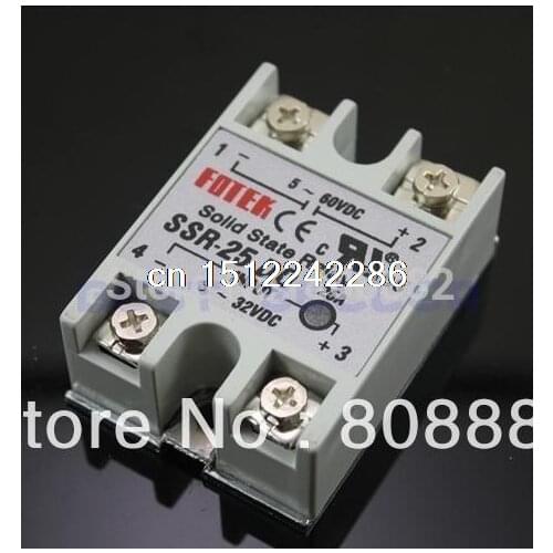 Gratis verzending 1 stuks soild staat RELAY SSR 25 dd dc dc 25a 3 32 VDC 5 60 VDC
