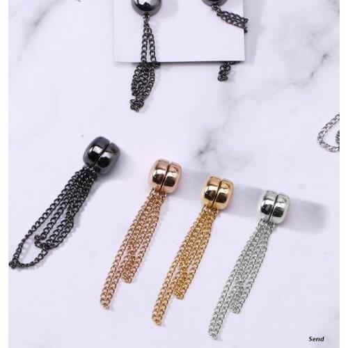 Safety Headscarf Brooch Powerful Metal Electroplating Magnetic Headscarf Clip